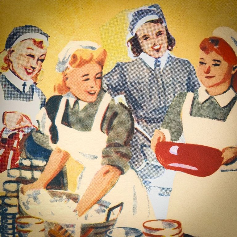 Interaktiivinen museoelämys Kaaos kanttiinissa testaa pärjäisitkö Lotta Svärd -järjestön kanttiinivastaavana.