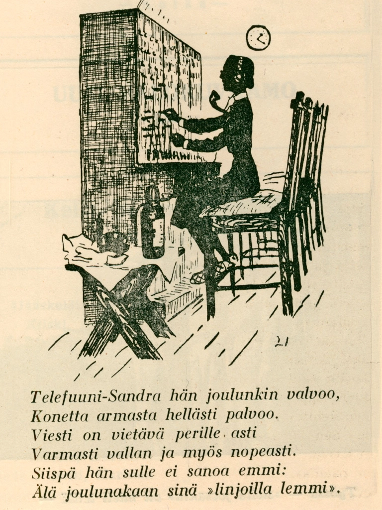 ”Telefuuni-Sandra” ja muut kuvaukset työlleen omistautuneista lotista ylläpitävät imagoa ahkerasta ja velvollisuudentuntoisesta ihannelotasta sota-aikanakin.