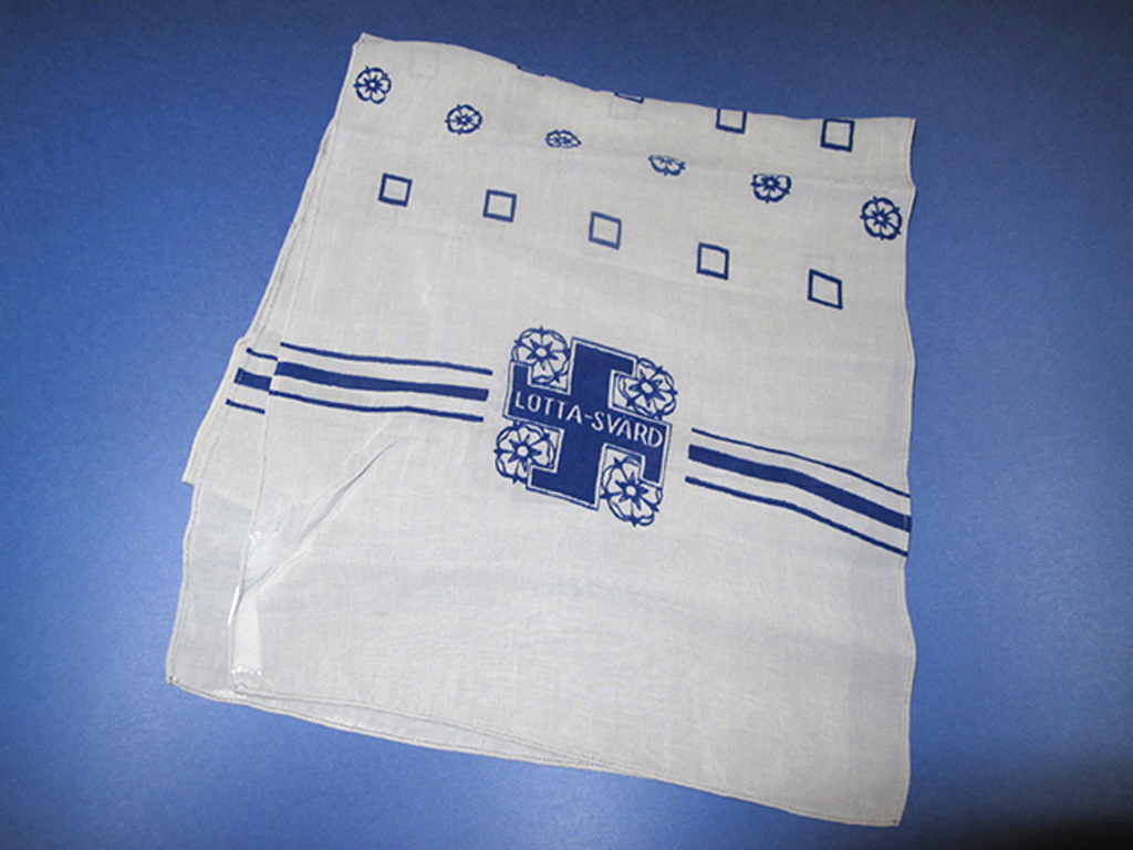 Suorakaiteen muotoinen lottakaulahuivi