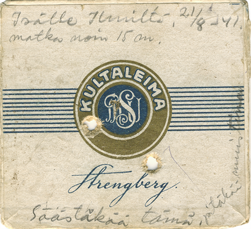 Ampumisen harjoitusmaali etupuoli